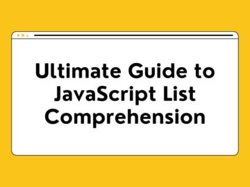 JavaScript List Comprehension