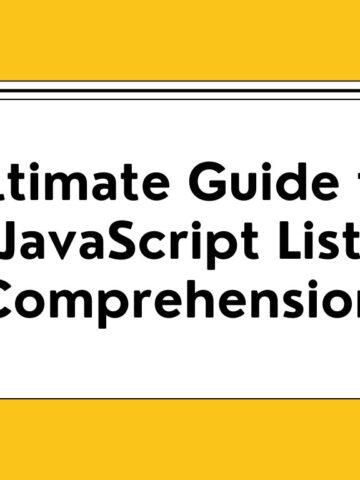 JavaScript List Comprehension